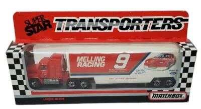 Matchbox Superstar Transporters Racing Bill Elliott No. 9 1990 Ltd. Ed NIP - Image 1 of 4