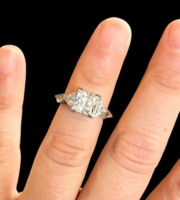 Anillo Epifanía Platinado Plata de Ley 925 Circonitas Cúbicas 4,2 Gramos Talla 5 Foto 1 de 4