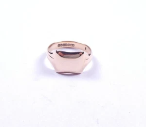 Rose gold signet ring 9 carat Size N Birmingham 1939 - Picture 1 of 6