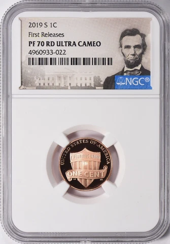 2019 S NGC PF70 RD Ultra Cameo PROOF LINCOLN SHIELD CENT  First Releases Cover