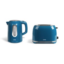 LUXUS TOASTER WASSERKOCHER 1,7 LITER KABELLOS FRÜHSTÜCK SET TÜRKIS 68253648