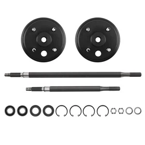 Rear Axle and Brake Hub Drum Assembly Kit for EZGO 1982+ Gas 2 cycle 1982-1993 - Picture 1 of 12