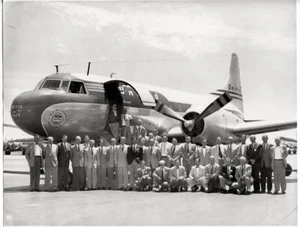Offizielles 50er Jahre United Airlines Convair 340 Flugzeug Foto - Bild 1 von 2