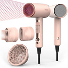 Funtin Hair Dryer With Diffuser Blow Dryer Comb Brush 1800W Ionic Fast Blow