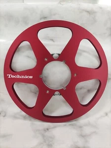 Ein Paar rote Technics 10,5" 1/4" Tonbandspule zu Tonbandgeräte RS 1500 - Bild 1 von 5