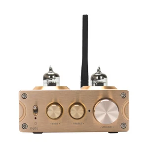 New Champagne Color 6J1 Tube Preamp QCC3034 APPX Bluetooth 5.0 Machine - Picture 1 of 5