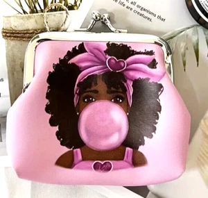 Coin Purse**African American Girls Coin Purse* Women's Coin Purse~ New - Picture 1 of 1