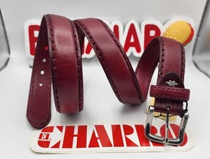 Cintura EL CHARRO (Misura 115/130) Mod. 308 Classic Red Made Italy (PANINARO) - Imagen 1 de 7