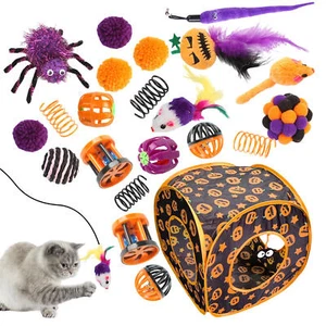 Interactive Toys Feather Toys Halloween Kitten Toys Beneficial, Cat Playing Toys - Picture 1 of 12