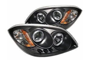 Spyder For Chevy Cobalt 2005-2010 Projector Headlights Pair | CCFL Halo Black - Picture 1 of 5