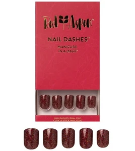 Red Aspen Press On Nails, Short Square, Sweet Escape, Mesa - Picture 1 of 4
