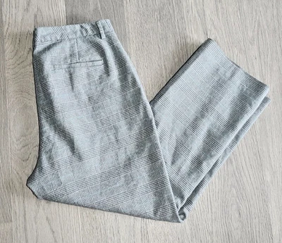 LL Bean Houndstooth Plaid Pants Trouser Pants Classic Fit Stretch Waist Size 12 - Image 1 of 4