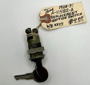 Ford 1928-31 A-11582-A Replacement Ignition Switch With 2 Keys - Picture 1 of 9