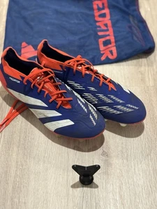 Adidas Predator Elite SG Blue Orange Soft Ground Cleats Boots Men's Size 13 - Picture 1 of 5
