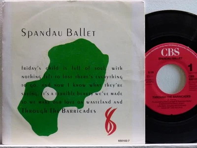 Spandau Ballet -Through The Barricades / With The Pride  NL-1986  CBS 650 103-7 - Bild 1 von 2
