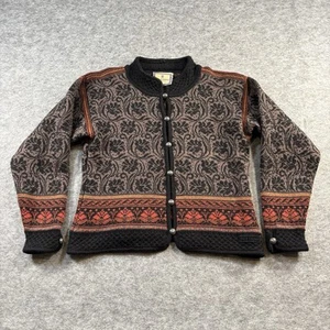 Dale Of Norway Wool Cardigan Womens Medium Button Up Fair Isle Nordic Sweater - Picture 1 of 8