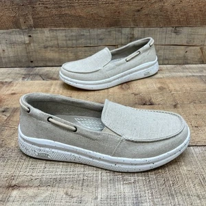 Slip-on Bobs By Skechers Arch Fit beige raffreddato ad aria taglia 9,5 nuovi senza scatola! - Foto 1 di 7