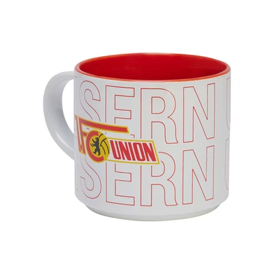 TRADE CON GMBH 1. FC Union Berlin Tasse, Große Keramiktasse - Eisern Union und Vereinslogo - 40