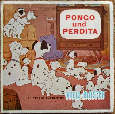 3 VIEW-MASTER 3D BILDSCHEIBEN - PONGO UND PERDITA - Bild 1 von 3