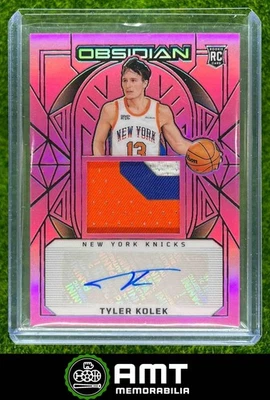 2024-25 Panini Obsidian Tyler Kolek RC Patch Auto Electric Etch Pink Flood 46/49 - Image 1 of 3