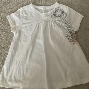 Girls Captain Tortue White A Line Patterned T Shirt Age 5 BNWOT - Picture 1 of 8