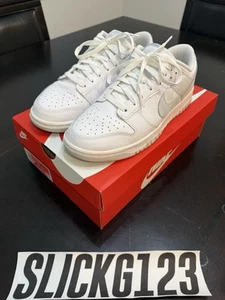 Nike Dunk Low White Pure Platinum Größe 9,5 getragen Top Zustand - Bild 1 von 8