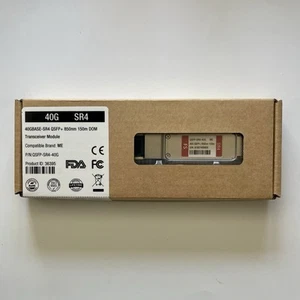 NEW FS Fiberstore QSFP-SR4-40G QSFP+ Mellanox Compatible Optical Transceiver - Picture 1 of 6