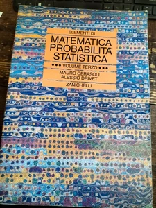 Matematica Probabilità Statistica VOLUME 3 Cerasoli Drivet ZANICHELLI - Picture 1 of 4