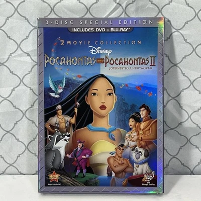 Pocahontas & Pocahontas II (2012 DVD & Blu-Ray) 3-Disc Special Edition NEW - Image 1 of 4