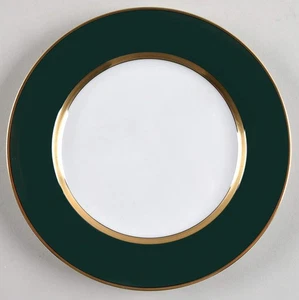 Fitz & Floyd Renaissance Dark Green Salad Plate 129069 - Picture 1 of 1