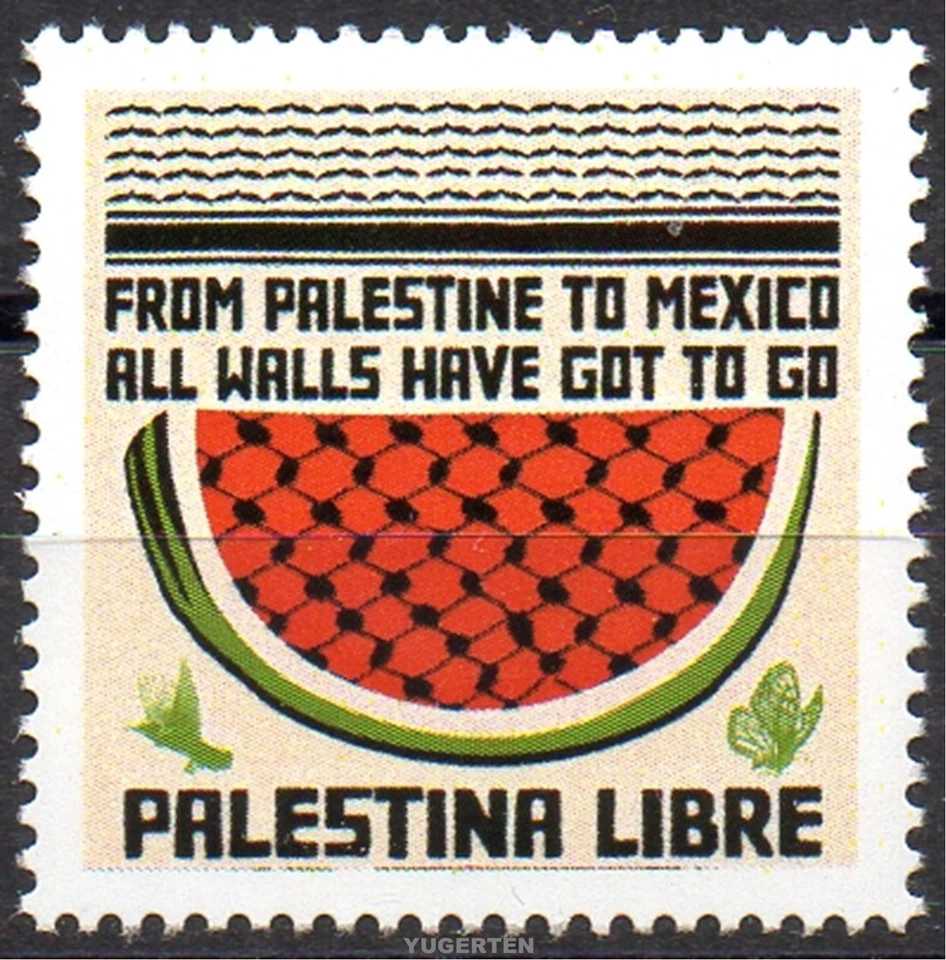 Cenicienta - Etiqueta - Viñeta - De Palestina a México - Palestina libra Foto 1 de 1