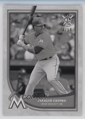 2018 Topps Big League Black and White /50 Starlin Castro #129 - Image 1 of 2