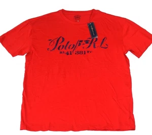 Polo Ralph Lauren TShirt Red Tee Logo Print S NWT - Picture 1 of 3