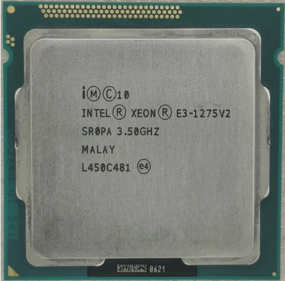 Procesador CPU Intel Xeon E3-1275 V2 3,5 GHz cuatro núcleos 8M-77 W LGA1155 E3-1275V2 Foto 1 de 1