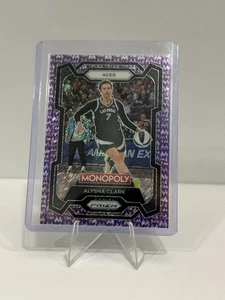 2024 Alysha Clark /50 Panini Monopoly Purple Millionaire Shimmer WNBA #7 Aces - Picture 1 of 2
