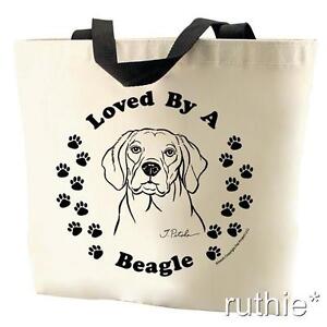 Loved By A Beagle Tote Bag New   MADE IN USA