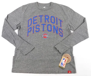 Detroit Pistons L/S Comfy T-Shirt Mens (L) Grey Sportiqe Apparel 768778 NWT - Picture 1 of 3