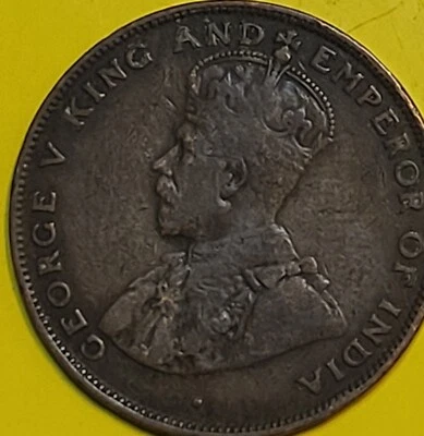 1924 Hong Kong 1 Cent Strong Coin Free Shipping - Image 1 of 4