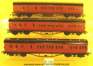 d126 dapol oo lms br rot nicht korridor br 3rd 3x bausatz m20572 57' bomnibusse sehr guter zustand - Bild 1 von 1