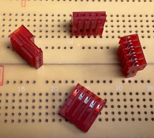 5 Wege IDC Buchse Buchse 22AWG 2,54mm 1 Reihe AMP MTA-100 - Bild 1 von 5