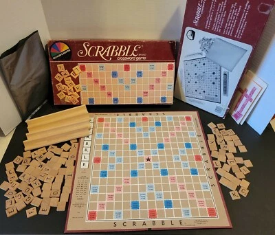 Vintage Scrabble Crossword Game  1983 Selchow & Righter No.17 Complete Set - Image 1 of 4
