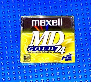 MD MAXELL MD-74GD GOLD BLANK MINI DISC (1) (SEALED) - Picture 1 of 3