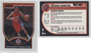 2007-08 Bowman Draft Picks & Stars Chrome Richard Hamilton #49