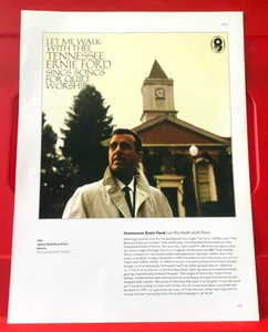 Tennessee Ernie Ford Let Me Walk With Thee Album Cover Art PICTURE/PRINT 12"x 9" - Picture 1 of 3