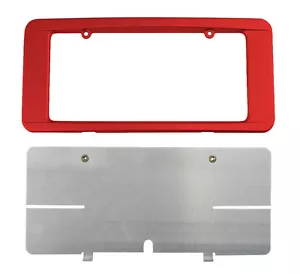 C6 Corvette Custom Painted Rear License Plate Frame - Victory Red 74 GCN WA9260 - Picture 1 of 2