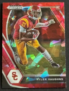 Tyler Vaughns 2021 Panini Prizm Red Cracked Ice Prizm #160 Rookie - Bild 1 von 2