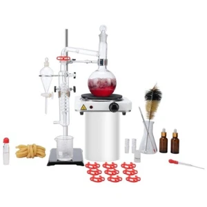 500ml Essential Oil Distillation 33 pcs Set Kit Distillation Apparatus - Picture 1 of 9
