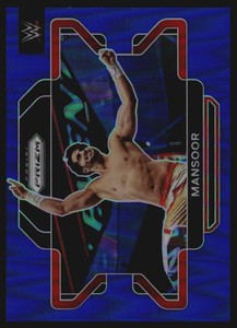 2022 Panini Prizm WWE Prizms Blue #66 Mansoor /199