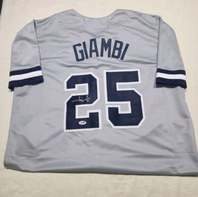 Jason Giambi signed Custom Jersey auto autograph certified size XL - Image 1 of 2