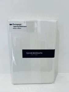 SHERIDAN Tailored Masterson White Single White Pillowcase 1pc 100%Cotton. - Picture 1 of 3